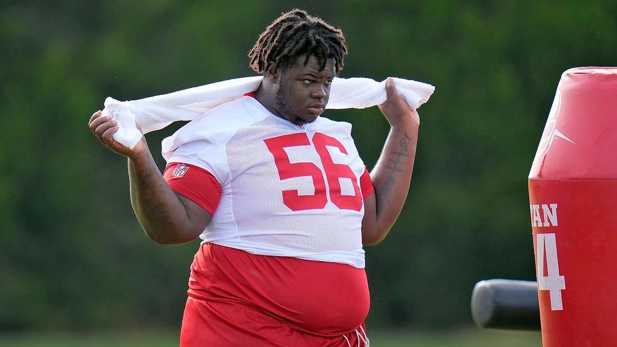 NFL rookie is deemed TOO FAT to play and forced to watch from the sideline until he loses weight