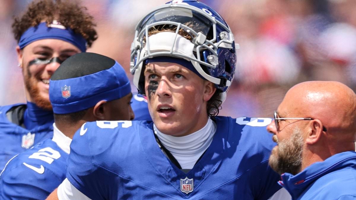 NFL rookie Jaxson Dart's emotional family moment caught on camera after Giants debut