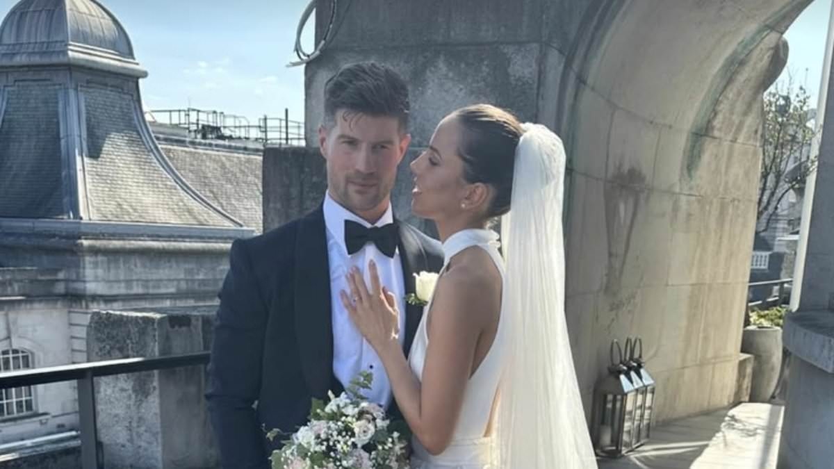 Liam Payne's ex Sophia Smith marries James Bridgwood as she stuns in a chic highneck gown during lavish London ceremony