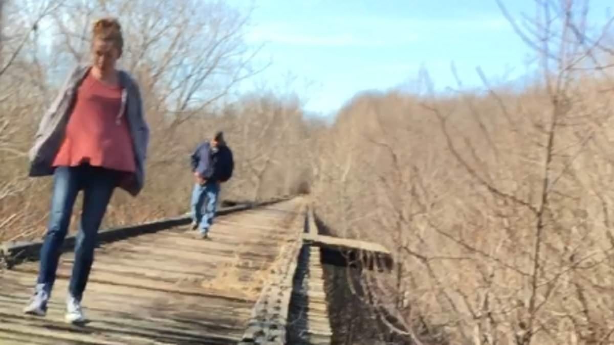 One of the girls filmed the man following them in the forest. He sped up, his eyes bulging... and uttered one cold word: Minute by haunting minute, the murder that shook America