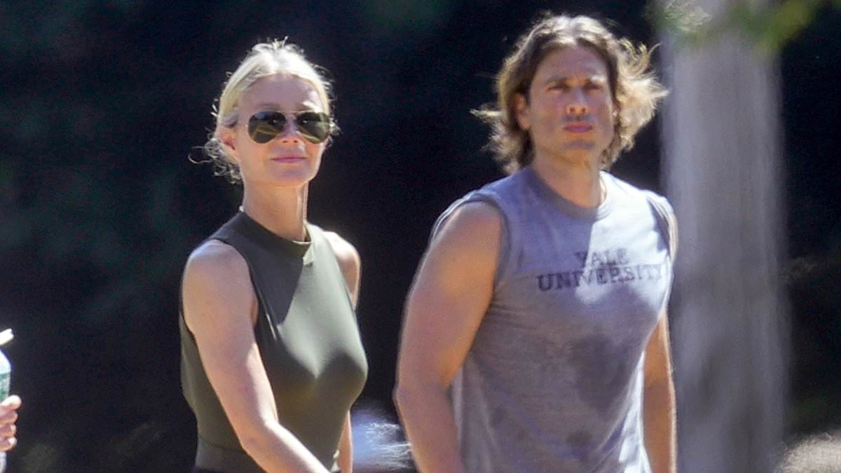 Gwyneth Paltrow shows off her VERY fit physique during a stroll with husband Brad Fulchuk