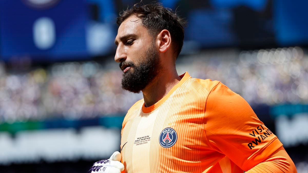 Named: The two Premier League clubs 'who have enquired about Gianluigi Donnarumma' - with goalkeeper '100% certain to leave PSG' after being excluded from their Super Cup squad