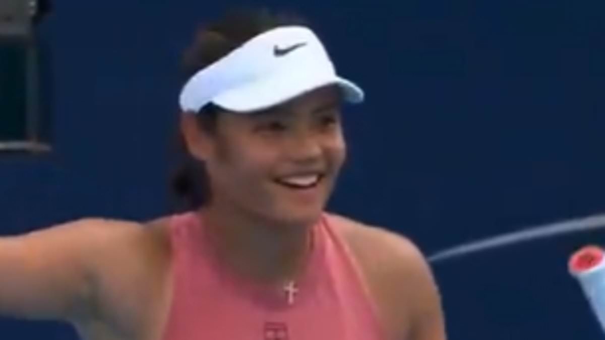 Emma Raducanu calls for crying child to be EJECTED from stadium, sparking tense row with umpire in narrow defeat by Aryna Sabalenka