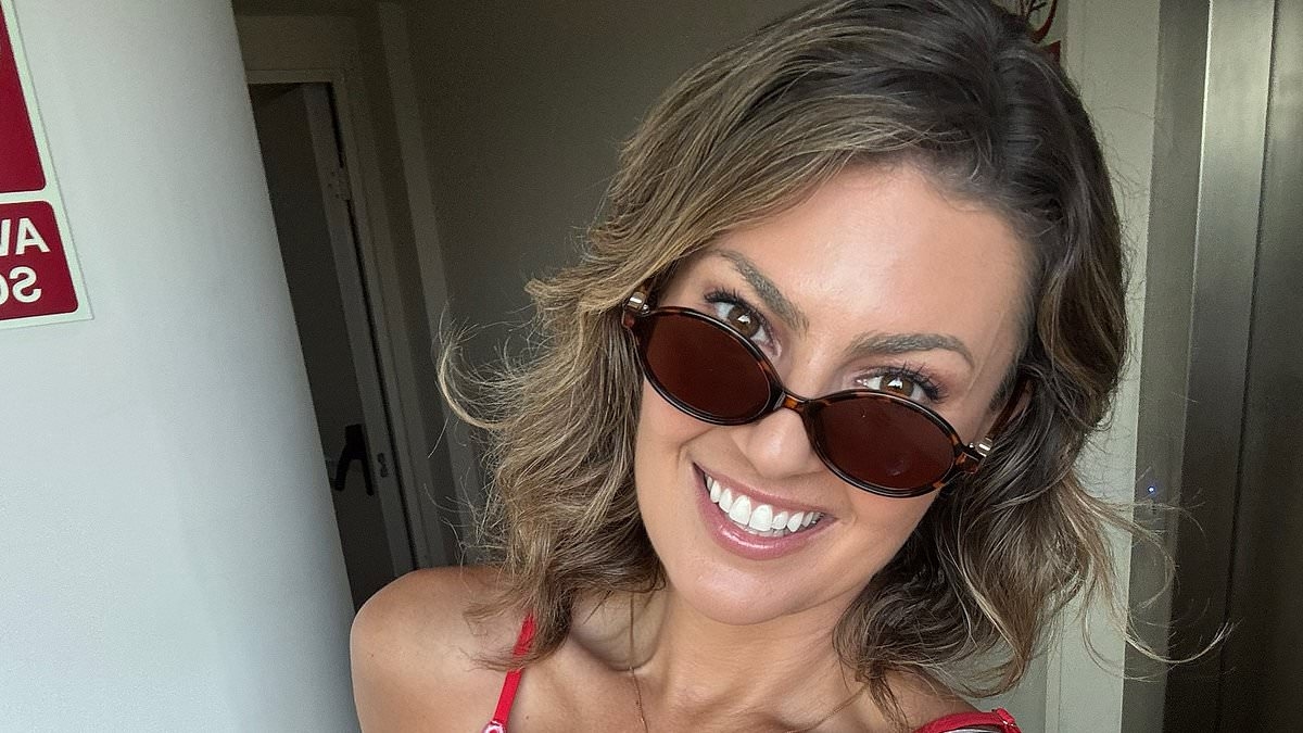 Amanda Balionis sends fans wild with bikini-clad Ibiza selfie as she prepares for NFL sideline gig on CBS