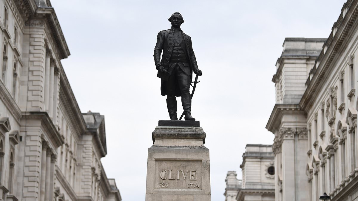 Labour peer wants Clive of India statue outside Foreign Office torn down because it's 'not helpful' for diplomacy