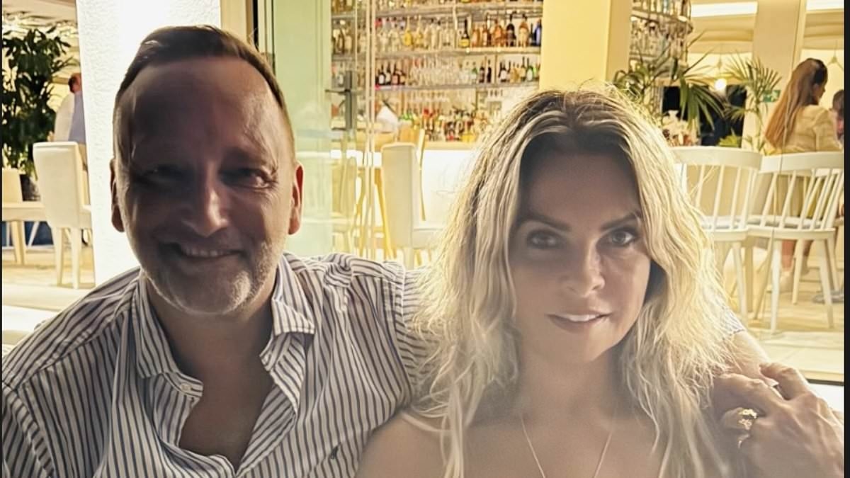 Peter Andre's manager Claire Powell stuns in a busty strapless dress as she continues to show off her incredible glow-up in holiday photos