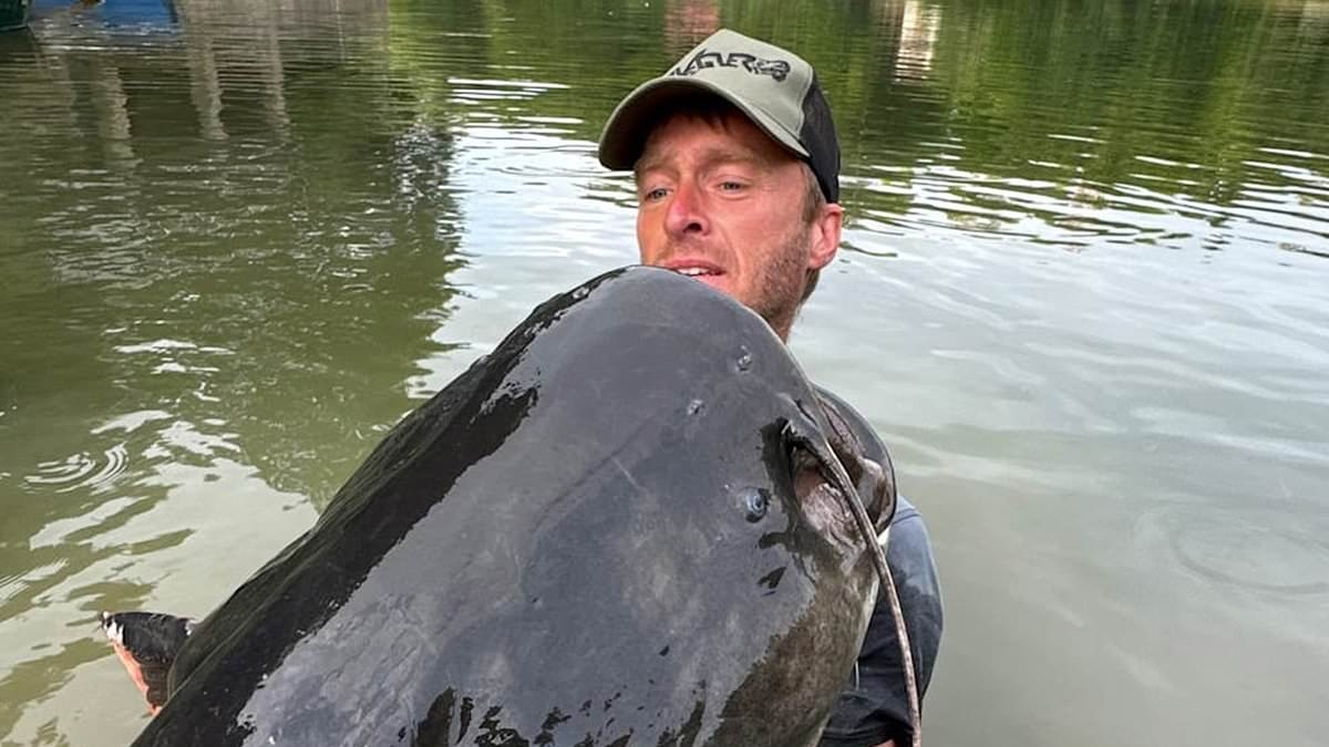 Angler battles for 50 minutes to land impresisve 9-foot catfish