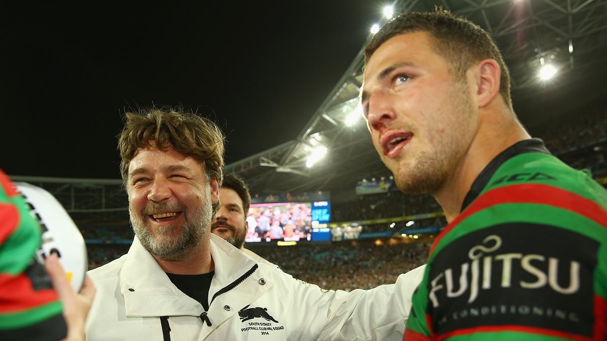 Sam Burgess reveals how Hollywood A-lister Russell Crowe lured him to the Rabbitohs - and it involves a prank call to Shane Warne and Leonardo DiCaprio