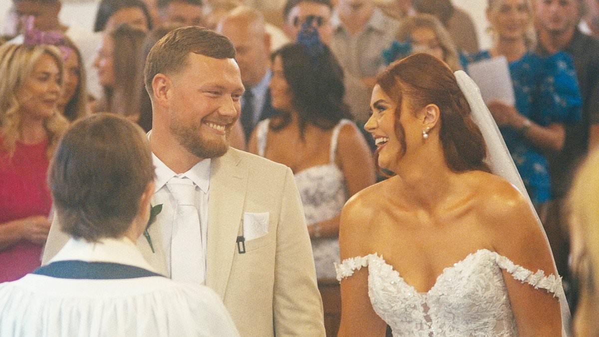 Sweet moment oblivious 'christening' guests learn they're actually at a secret wedding