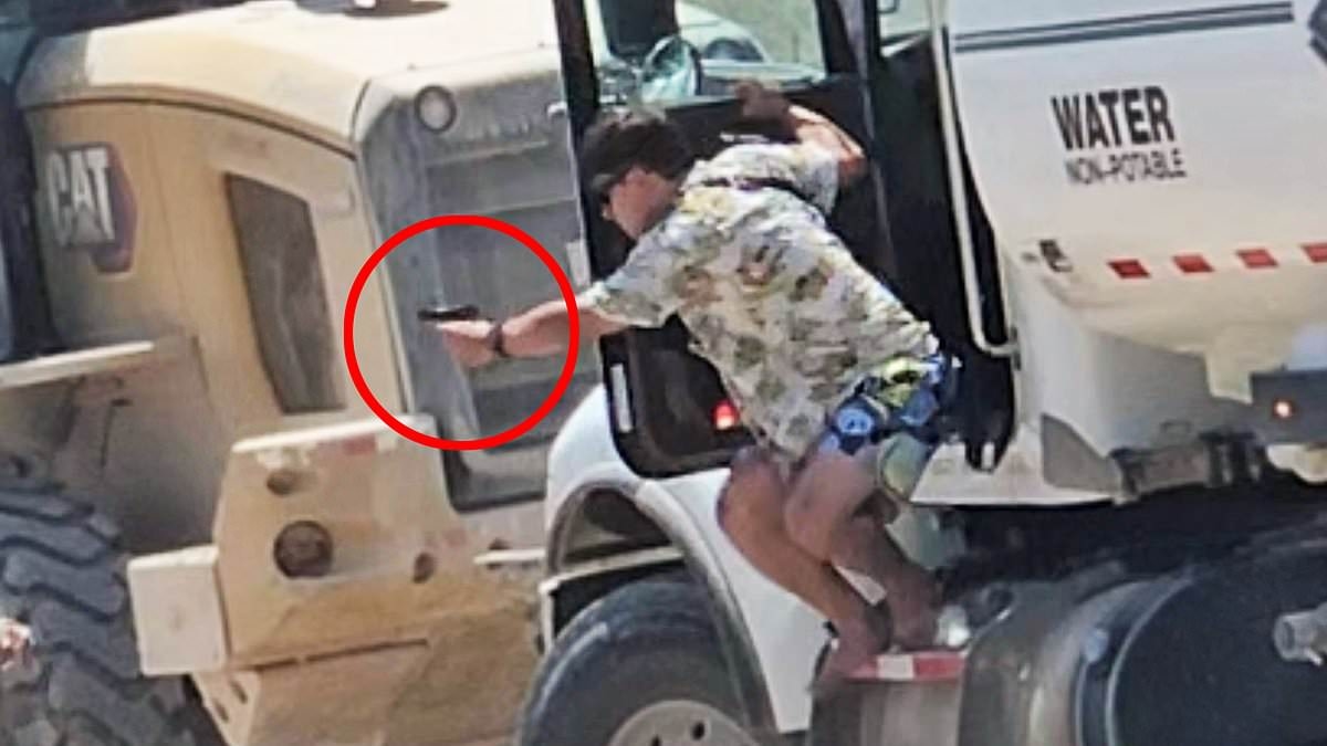 'Terminator' Target shooter tries to hijack truck 'after executing petrified girl, 4, whose grandpa he'd just killed'