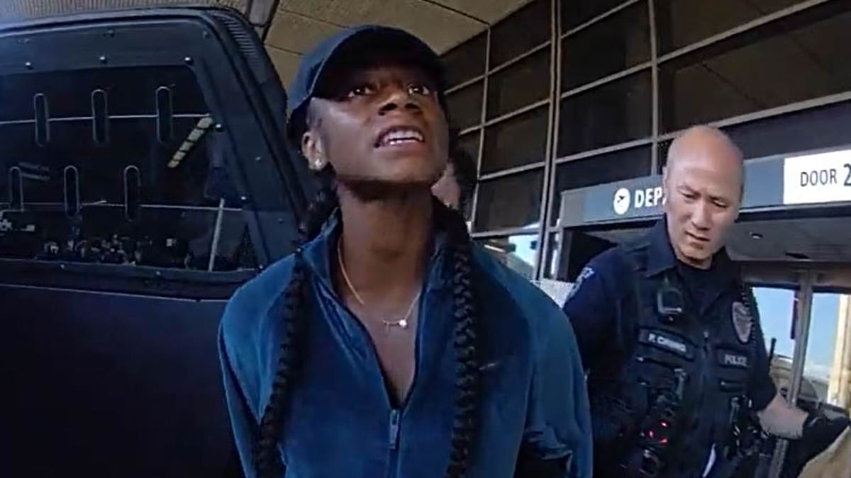 Sha'Carri Richardson hurls vile insult at boyfriend in explosive new video of arrest for domestic violence