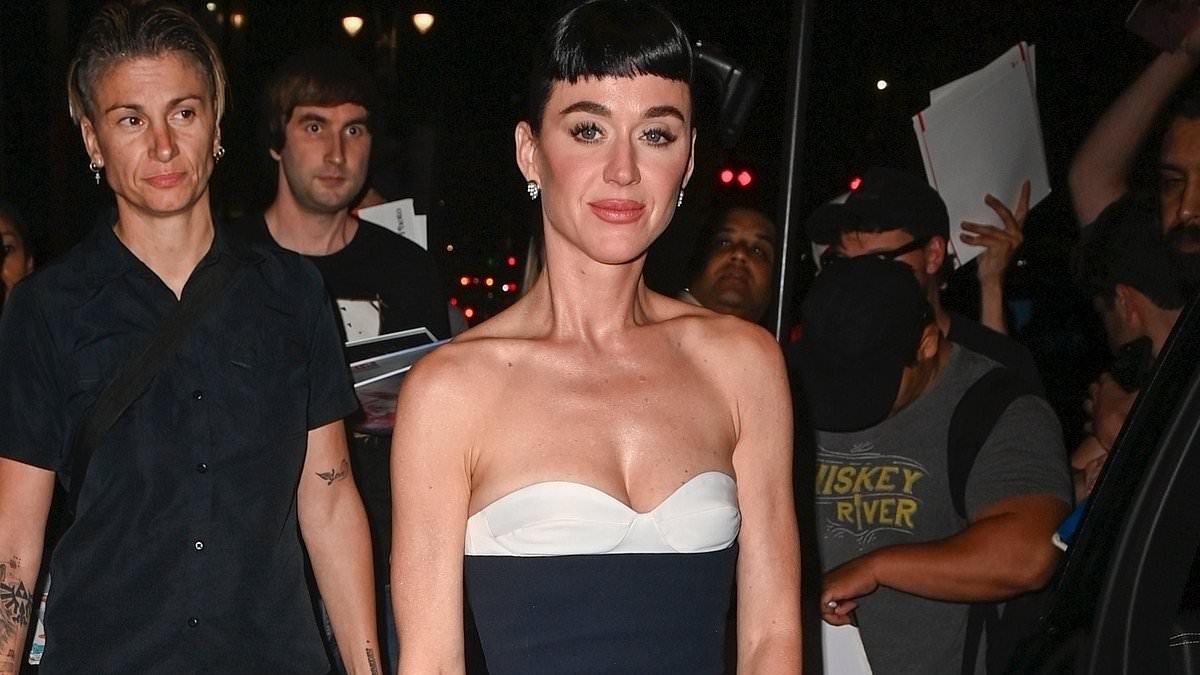 Katy Perry dons £24,000 orange Hermes Kelly bag barely large enough to hold her mobile phone