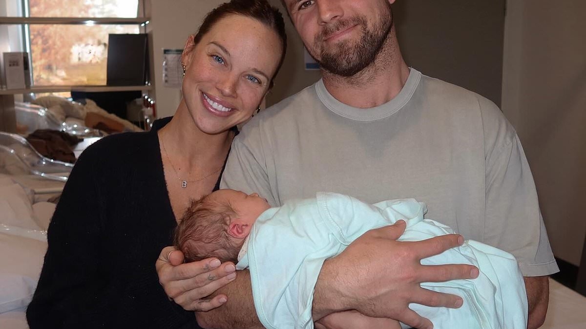 Baby joy! Neighbours star Bonnie Anderson welcomes second child with husband Samuel Morrison