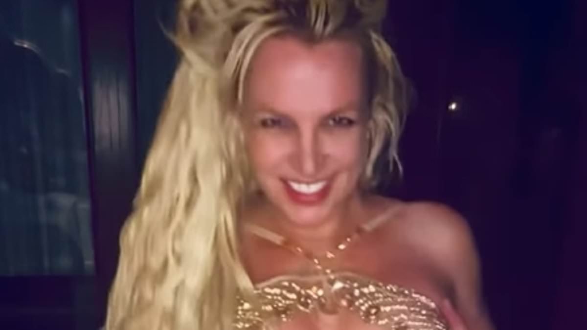 Britney Spears suffers double nip-slip in peekaboo dress as fans rage over Kevin Federline's 'cash grab'