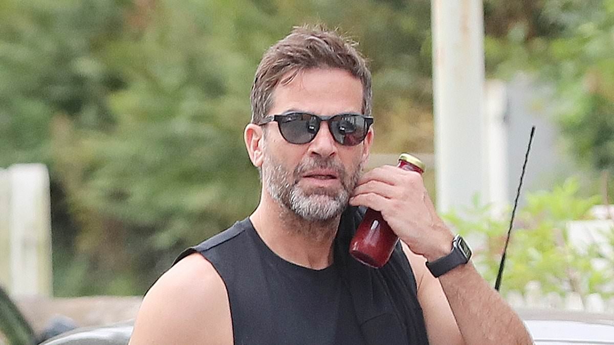 Gethin Jones seen for the first time since his dad died as presenter shields his eyes with sunglasses