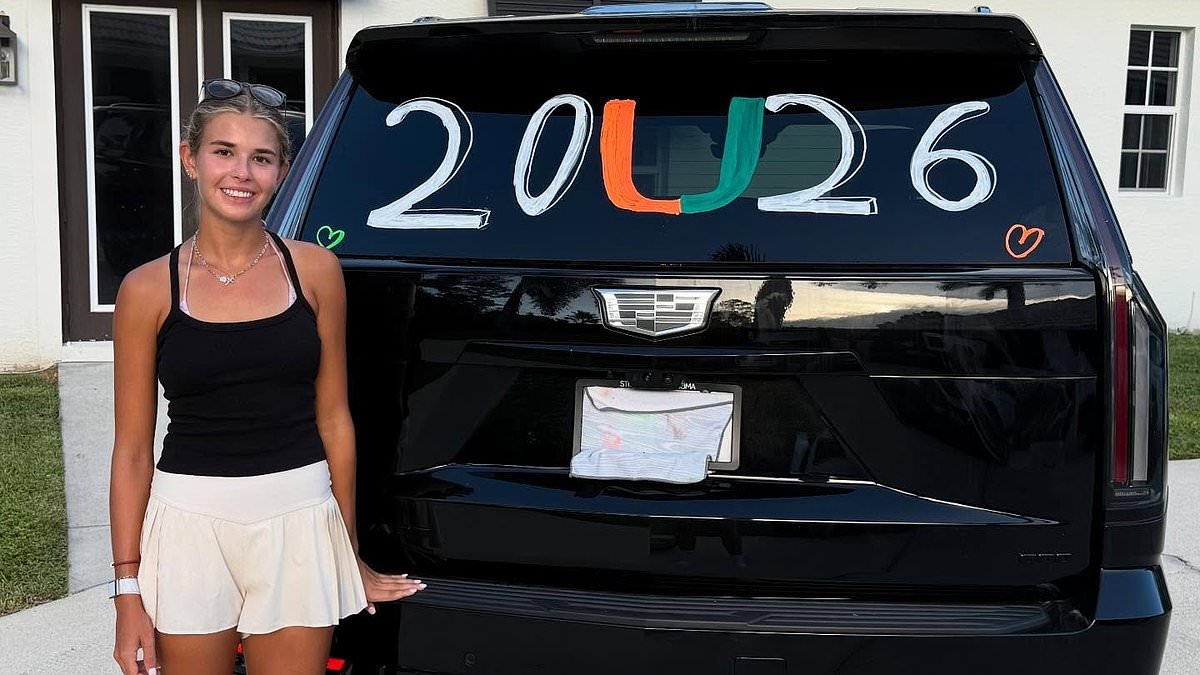 Kai Trump ditches Elon Musk gift as she begins final year at school before Miami golf scholarship