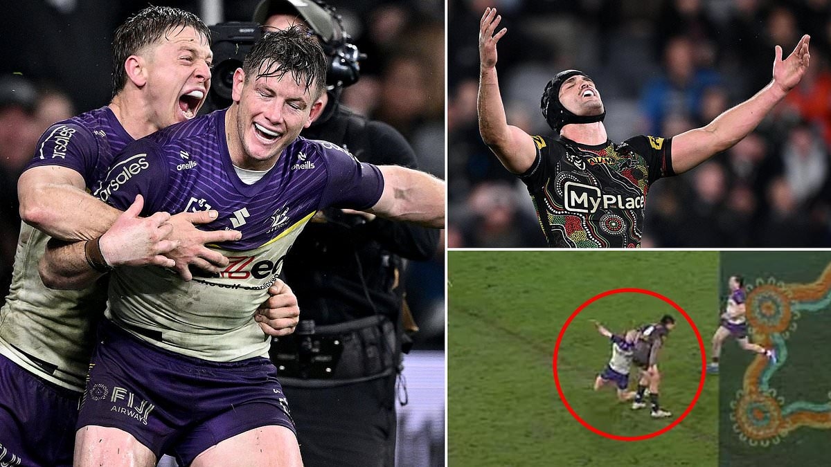 Nathan Cleary FUMES as Melbourne star is accused of shocking act after Storm skipper strikes gold in dramatic finish