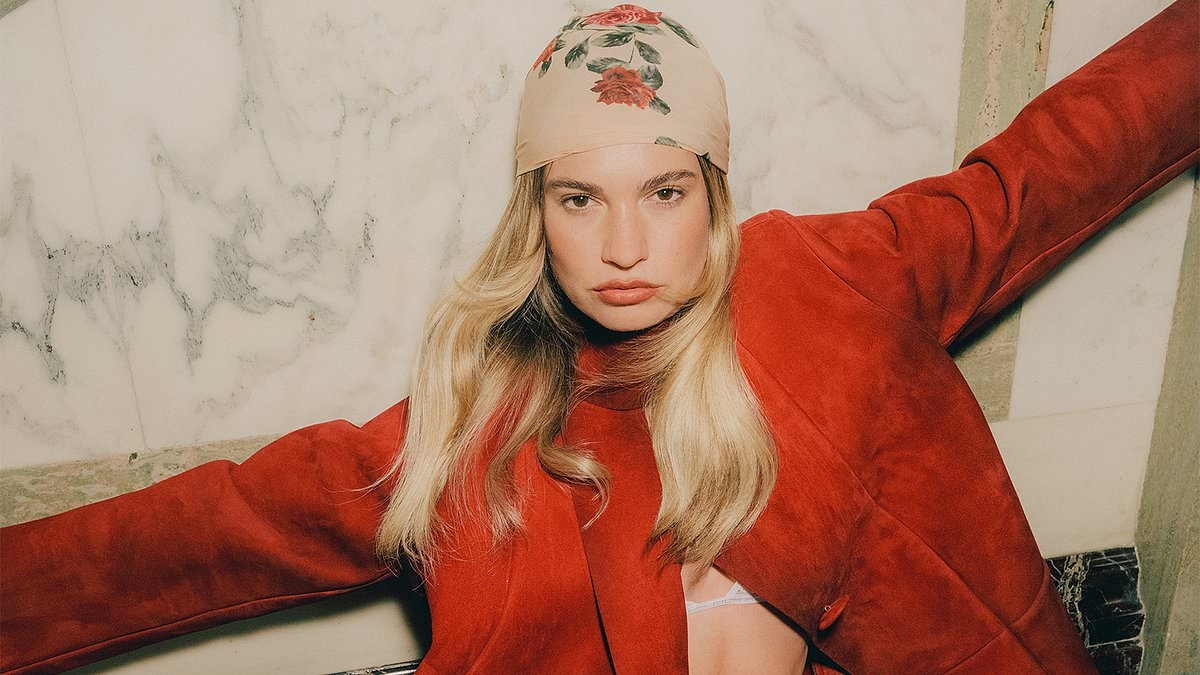 Lily James admits she feels 'self-conscious' to go on dating apps as she lifts the lid on her love life in VERY sexy shoot for Who What Wear magazine
