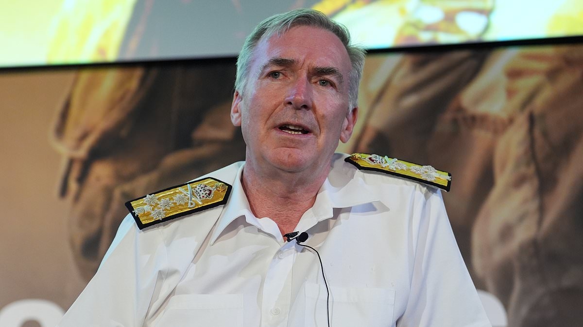 The West must not be frightened by dictator Putin, warns Britain's head of Armed Forces