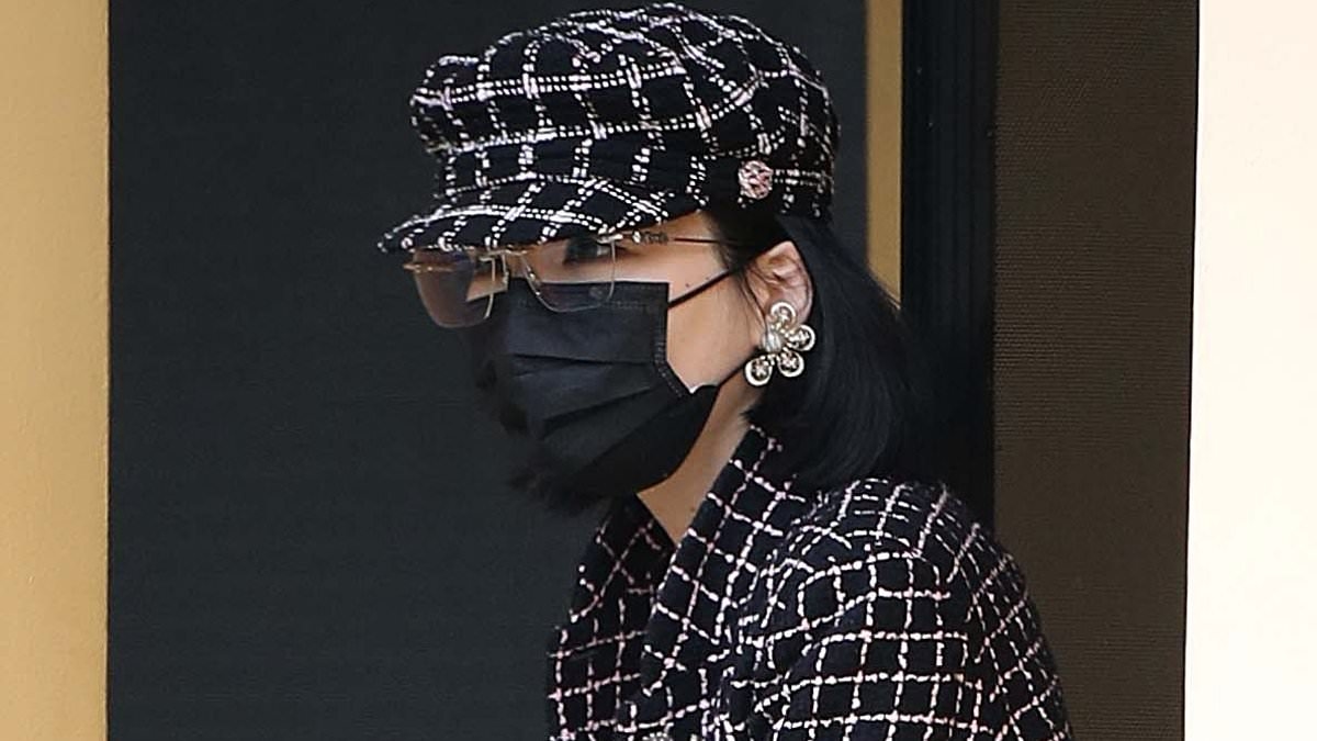 Hundreds turn out to catch a glimpse of super rich mystery heiress LanLan Yang, 23, at court after she wrecked her $1.5million Rolls-Royce - but she disappoints them all