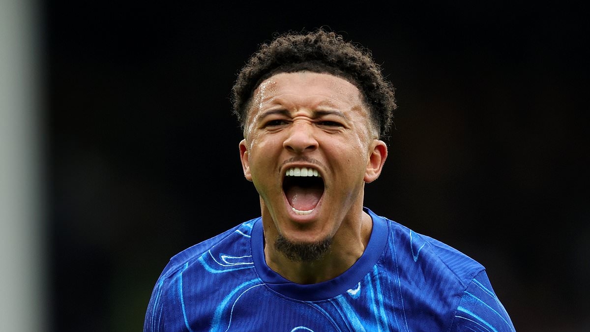 Man United outcast Jadon Sancho all but confirms romance with American rapper Saweetie by inking her name on his neck - and removing 'her only' tattoo for former flame