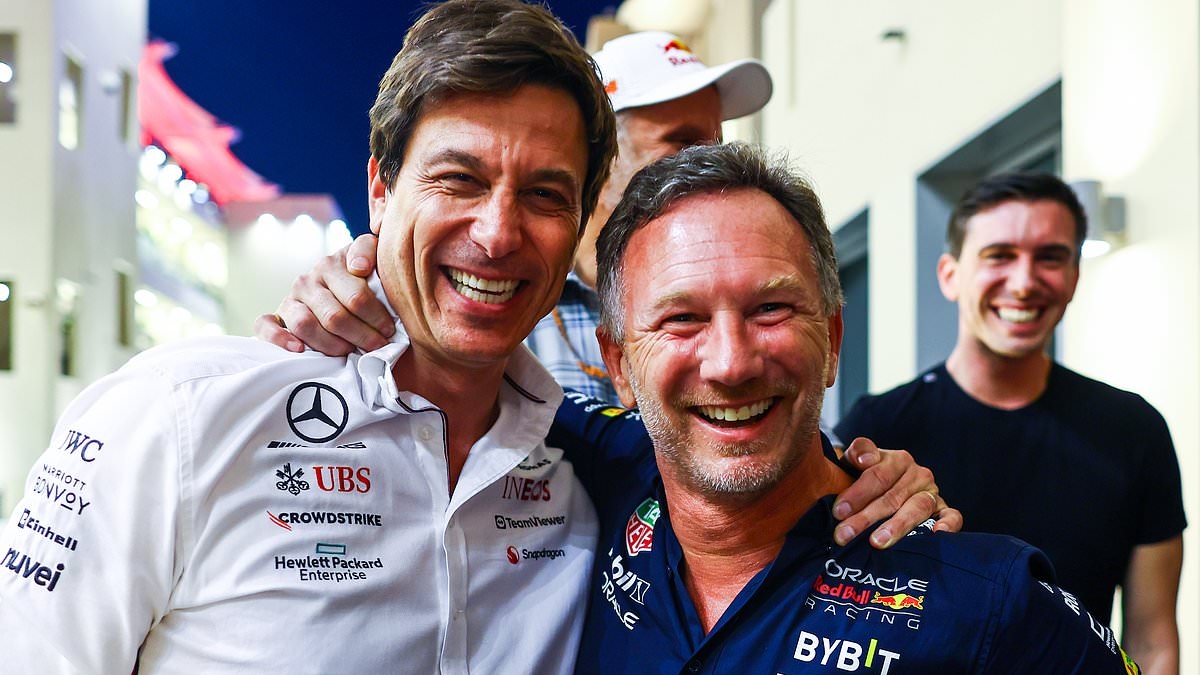 Toto Wolff reveals why he 'MISSES' sacked Red Bull boss Christian Horner as Mercedes chief opens up on his 'a**hole' ex-sparring partner