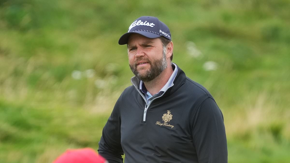 JD Vance's NIGHTMARE round at Donald Trump's golf course: US Vice President mocked after committing ultimate sin during UK holiday