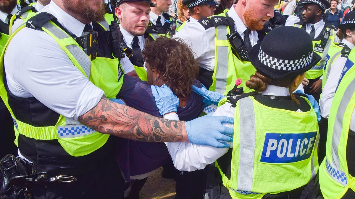 Police to prosecute 60 more people for supporting 'terror group' Palestine Action - after chaotic London march saw more than 700 activists arrested