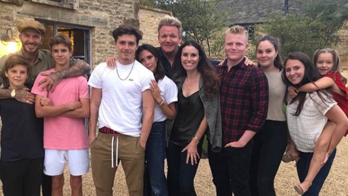 Gordon Ramsay's recipe for a happy family... while the Beckham kids seem to relish the limelight, the celebrity chef and his wife Tana were determined their children should forge their own career paths