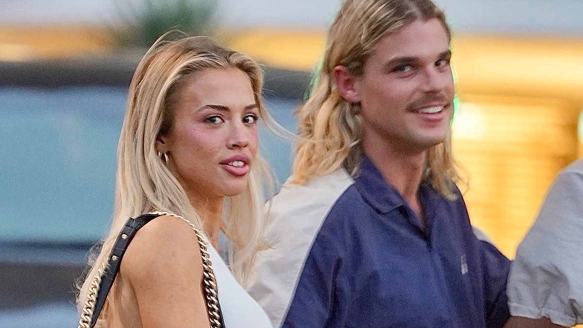Tammy Hembrow and Bailey Smith seen on second date as the AFL star flies to the Gold Coast AGAIN to see the fitness influencer