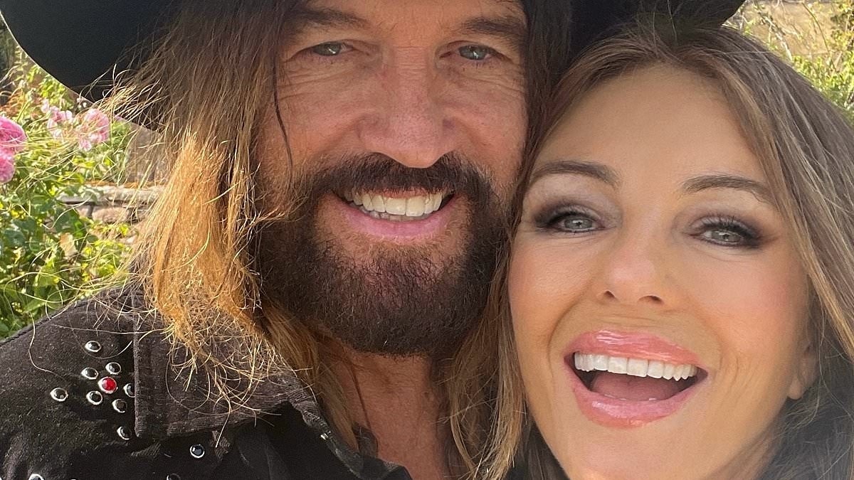Elizabeth Hurley reveals Billy Ray Cyrus is teaching her how to play the guitar