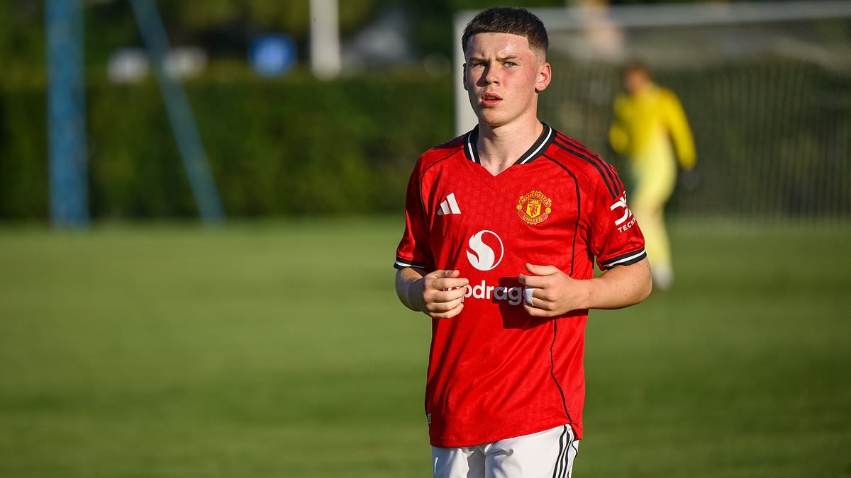 Wayne Rooney's son Kai, 15, is named on the bench for Man United's Under-18 side for first game of the season as he's bumped up THREE age groups