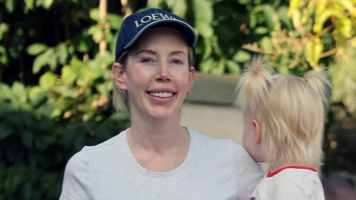 Pregnant Katherine Ryan shows off her growing baby bump as she heads out with daughter after hitting back at her critics over past sexual arrangement