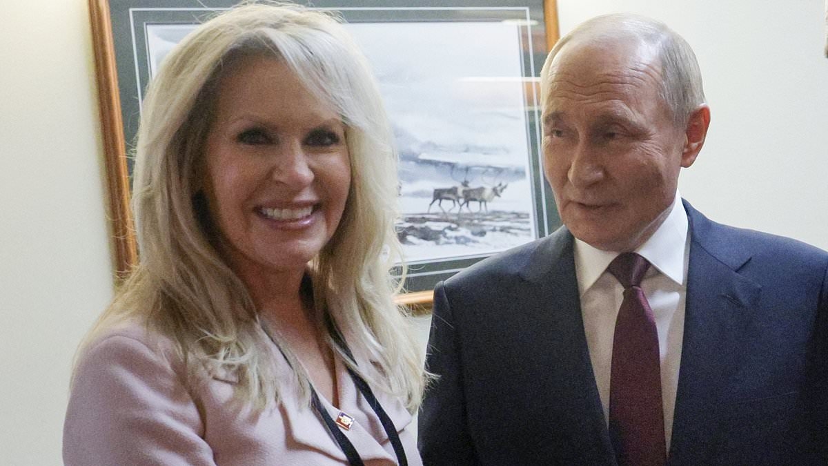 Trump's mystery woman plunged into Putin leak scandal as secret dossier is found in Alaska hotel