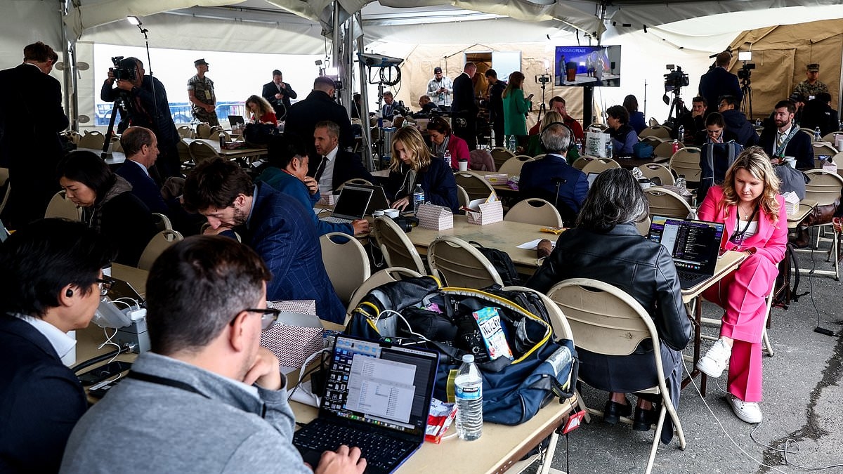 How the world's media descended on Alaska only to find themselves with no beds, no phone signal and just 12 minutes of speeches from Trump and Putin