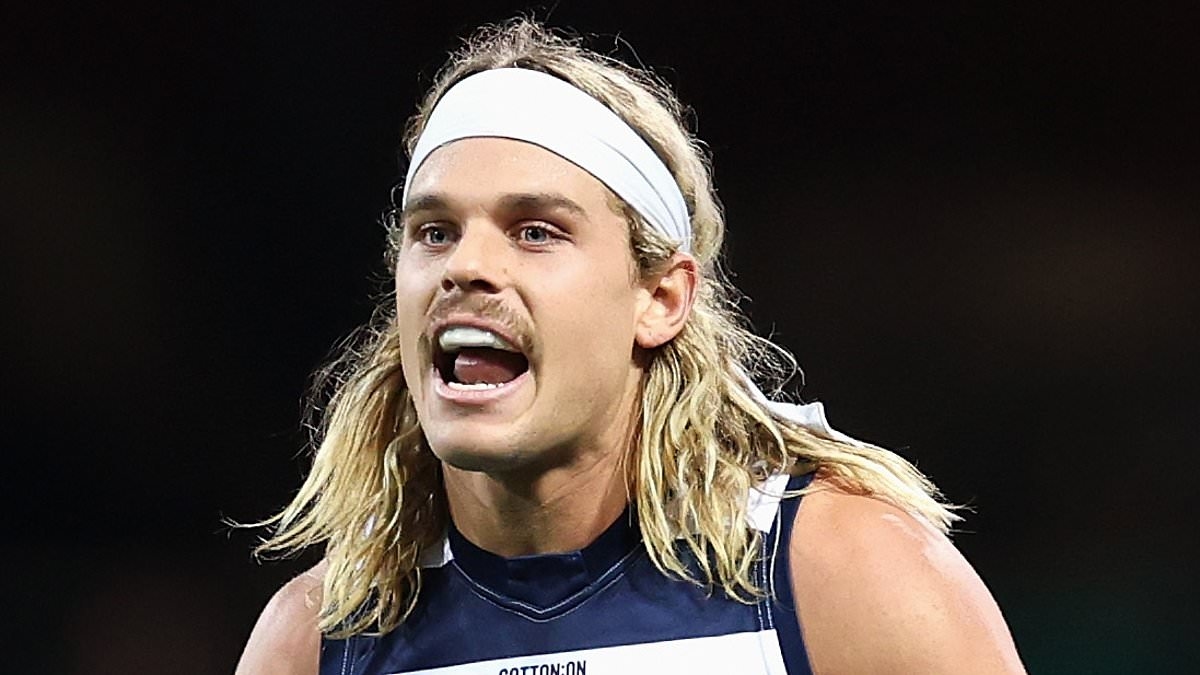 Bailey Smith gets back to work with Geelong Cats following hot weekend hookup with Tammy Hembrow - after blowing up at onlookers during training