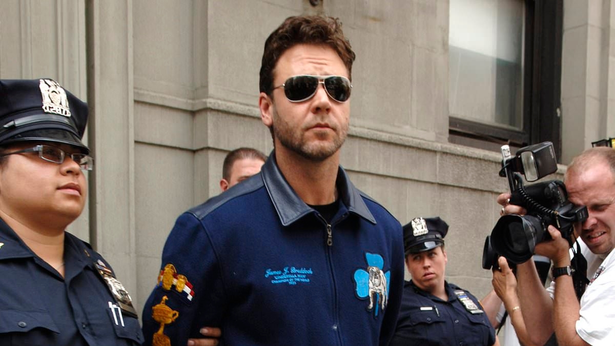 Russell Crowe breaks his 20-year silence on THAT phone-throwing incident in New York that saw him arrested for assault and led away in handcuffs
