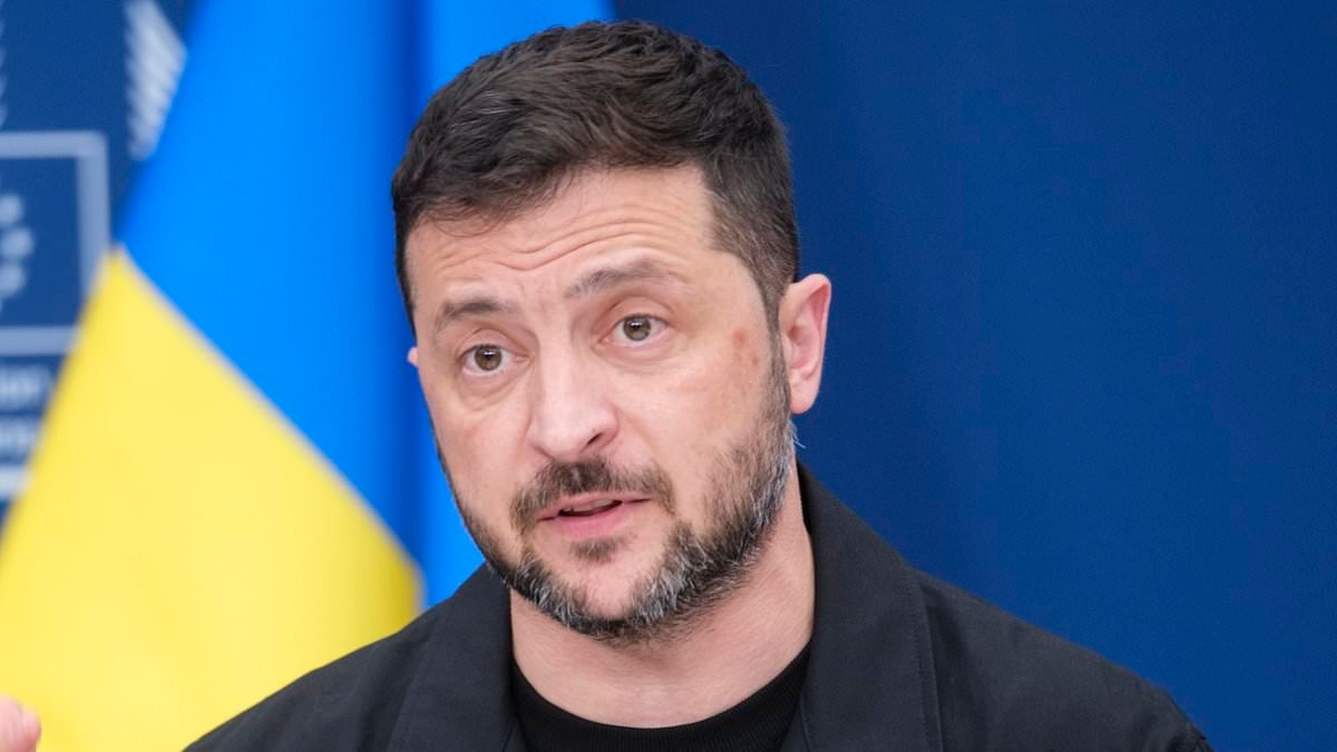Zelensky says giving up land for peace could be 'impossible' as Trump rages at 'fake news' over his showdown with Putin - as Europe's leaders head to the White House