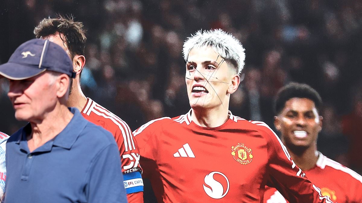 Man United fans make feelings clear on Alejandro Garnancho's future - as wantaway star's poster is DEFACED by supporters amid Chelsea interest