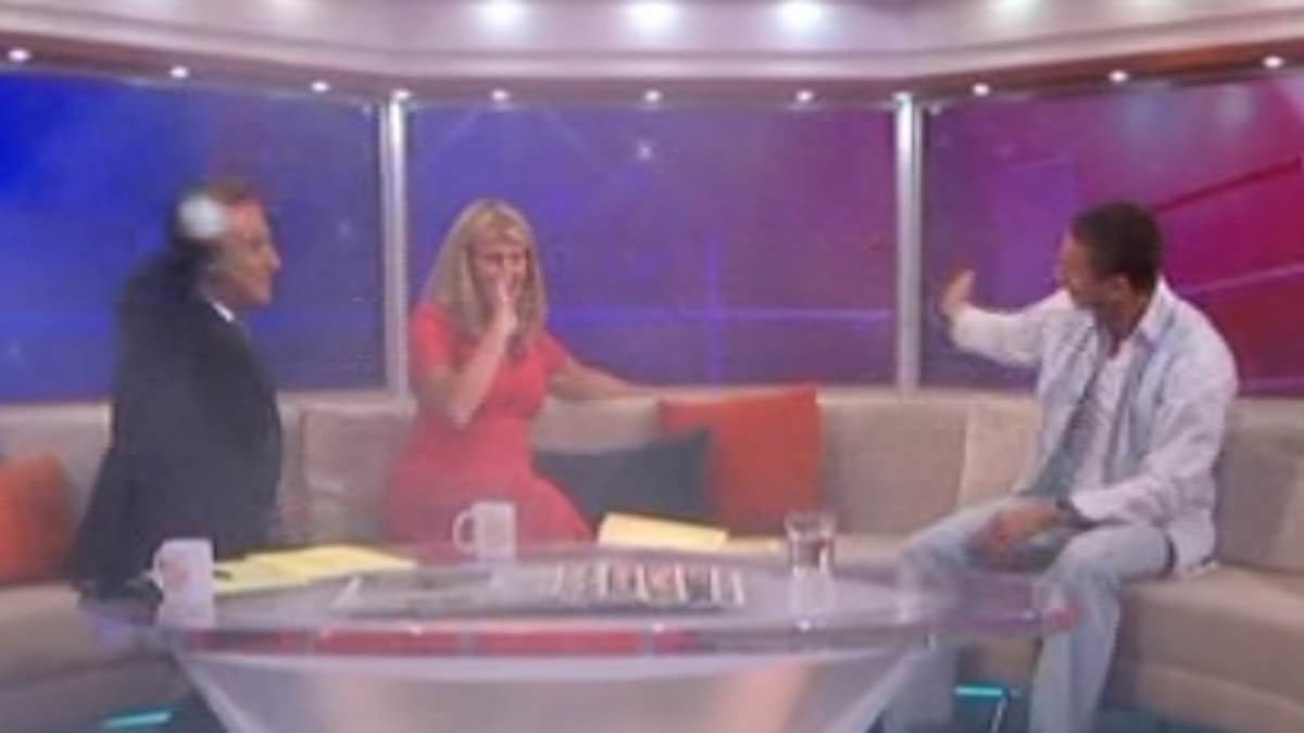 Good Morning Britain in chaos as studio flooded with smoke and panicked host screams 'fire!' - driving ITV viewers to 'switch off'