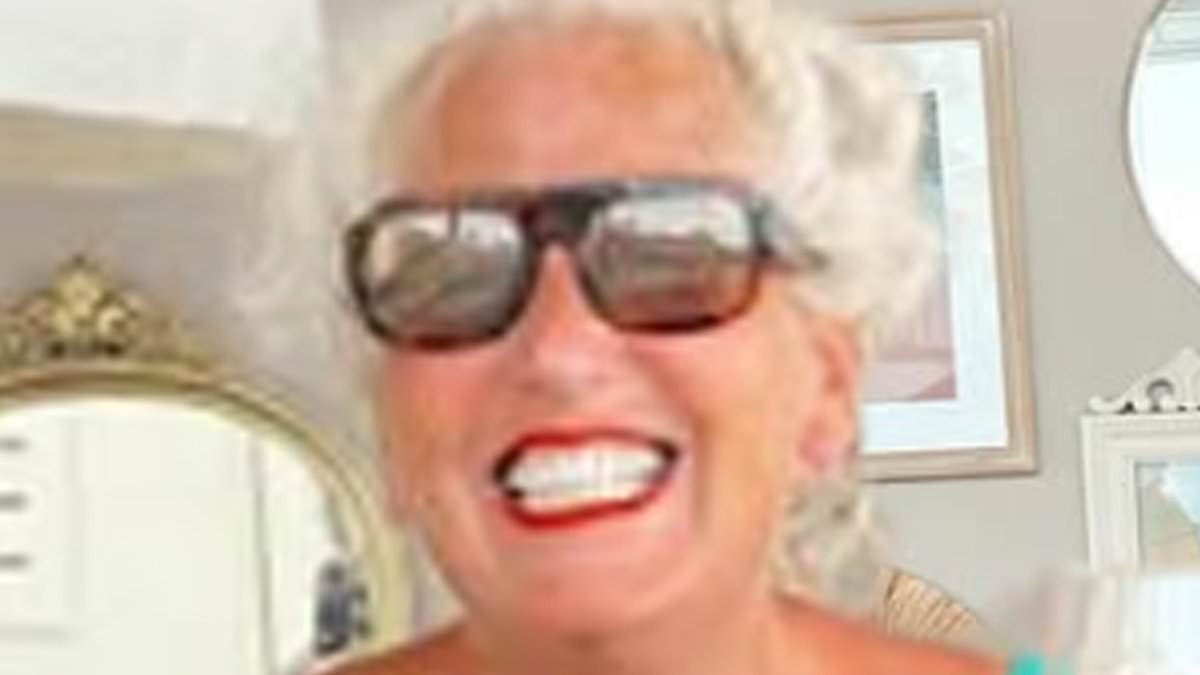 Debbie Bright, 62, shows off her jaw-dropping figure in bright blue bikini as she enjoys family holiday to Italy