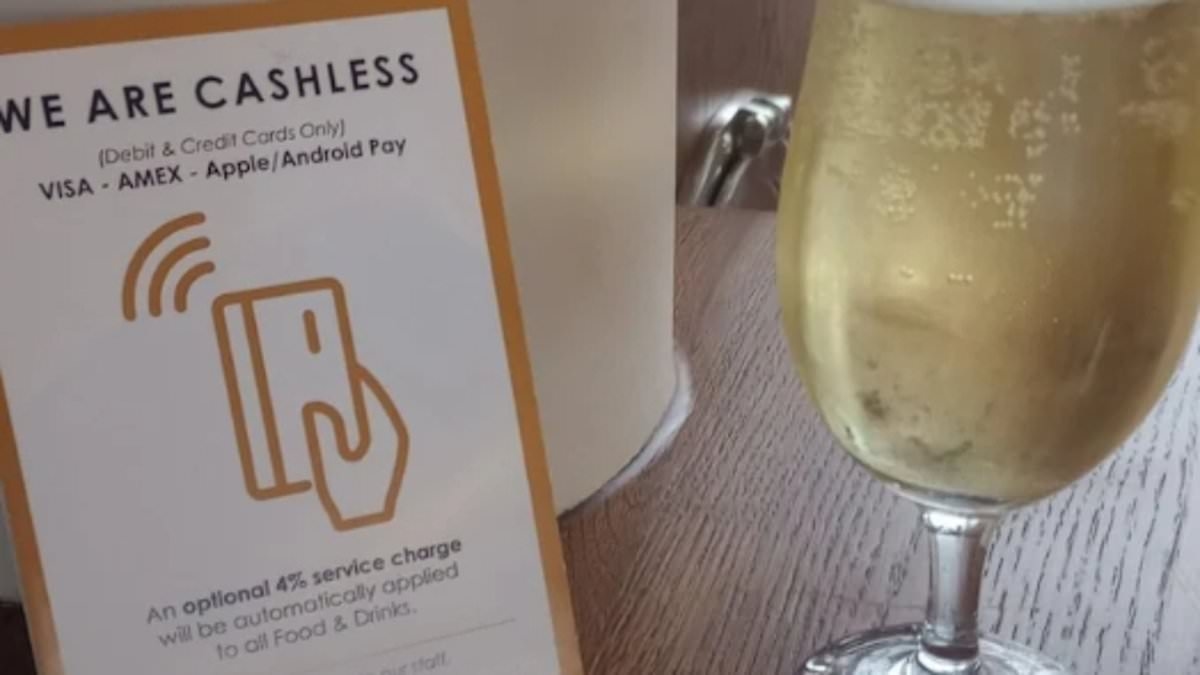 Now London pub adds 4pc 'optional charge' to drinks customers order at the bar