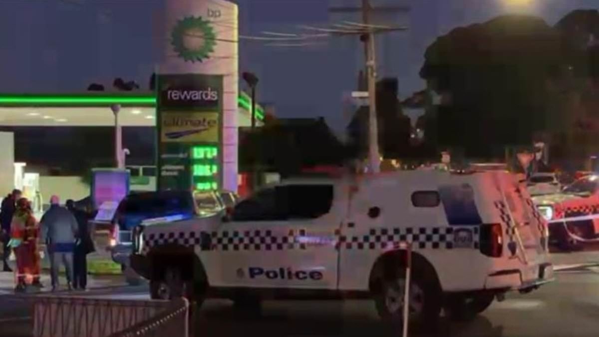 Horror at Melbourne petrol station as man is stabbed to death