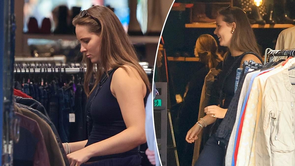 Norway's future Queen, Ingrid proves she is a thrifty princess as she hits the vintage racks on Newtown's trendy strip