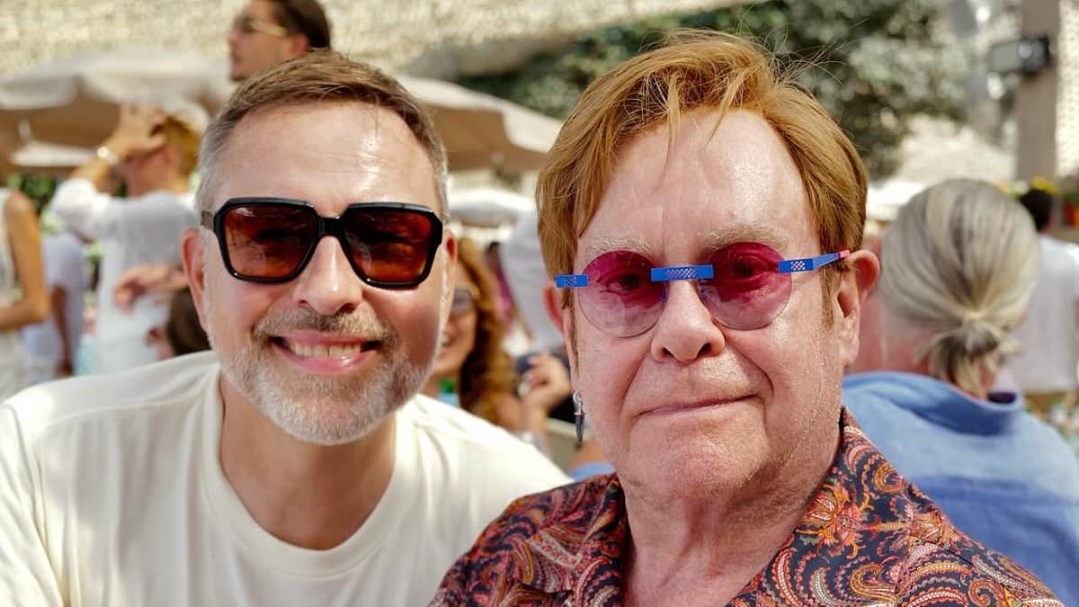 My best friend's hen was cancelled thanks to you... Elton John and David Walliams! Stars party in Cannes, while bride-to-be's special event was axed