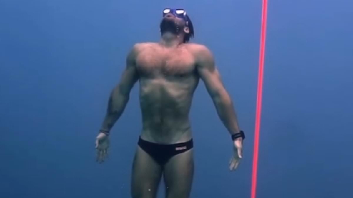 Now THAT'S what you call breath-taking! Diver holds his breath underwater for over 29 MINUTES to set new world record