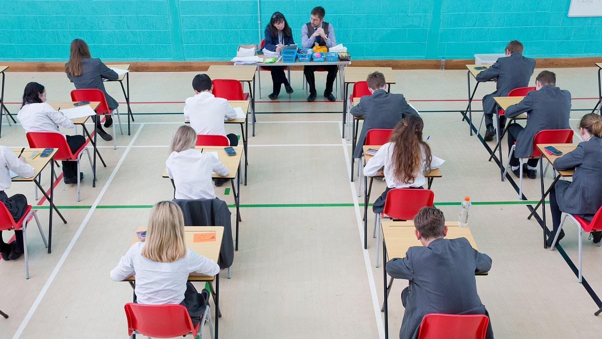 Can YOU pass this GCSE maths exam? As teenagers across the UK receive their results, see if you can answer some of the tricky conundrums