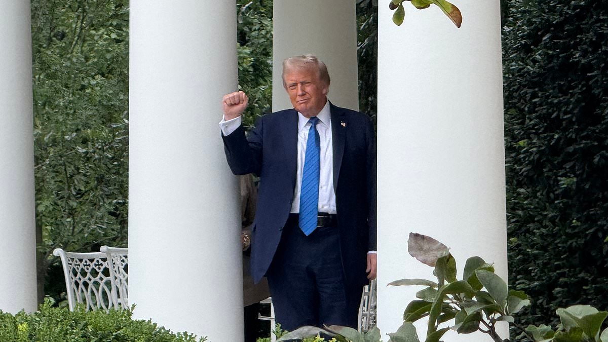 'DJ Trump' tests out new White House outdoor speaker system by blasting some of his favorite songs
