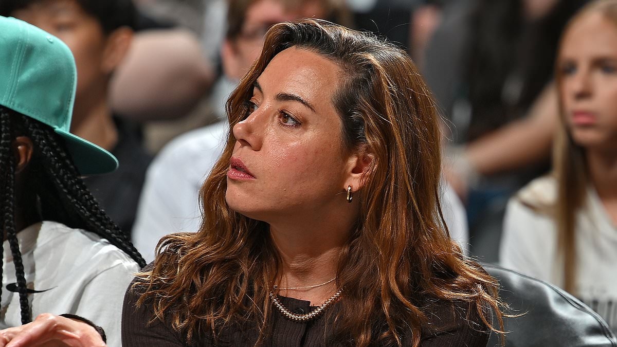 Aubrey Plaza sits courtside at WNBA game as she continues to return to public eye after husband Jeff Baena's suicide