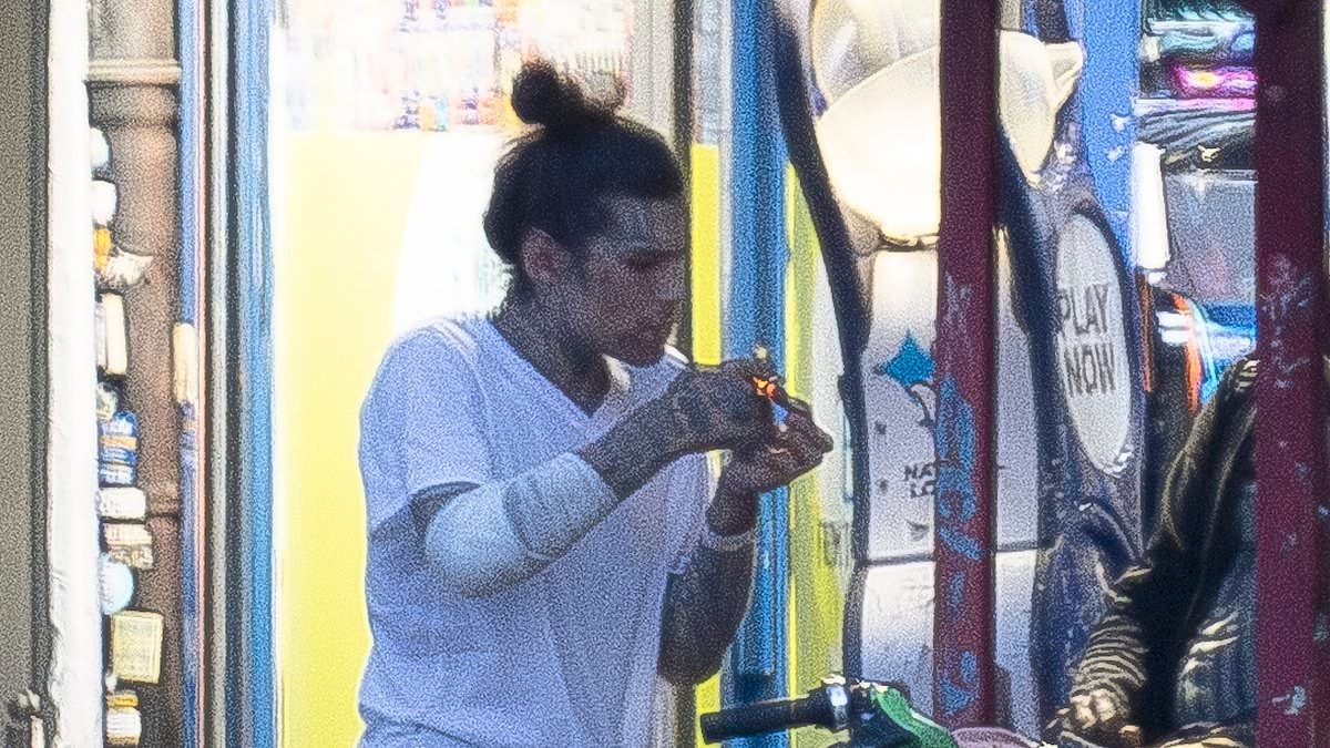 The photos that will break Marco Pierre White's heart: Son, 30, is seen buying and smoking drugs on the street shortly before he was arrested for string of burglaries
